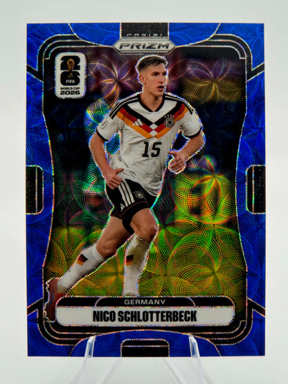 2026 Panini Prizm FIFA World Cup Nico Schlotterbeck Choice Blue Prizm 12/38 #44 Germany