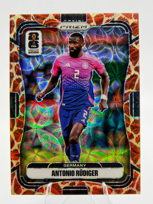 2026 Panini Prizm FIFA World Cup Antonio Rüdiger Choice Giraffe Prizm #61 Germany