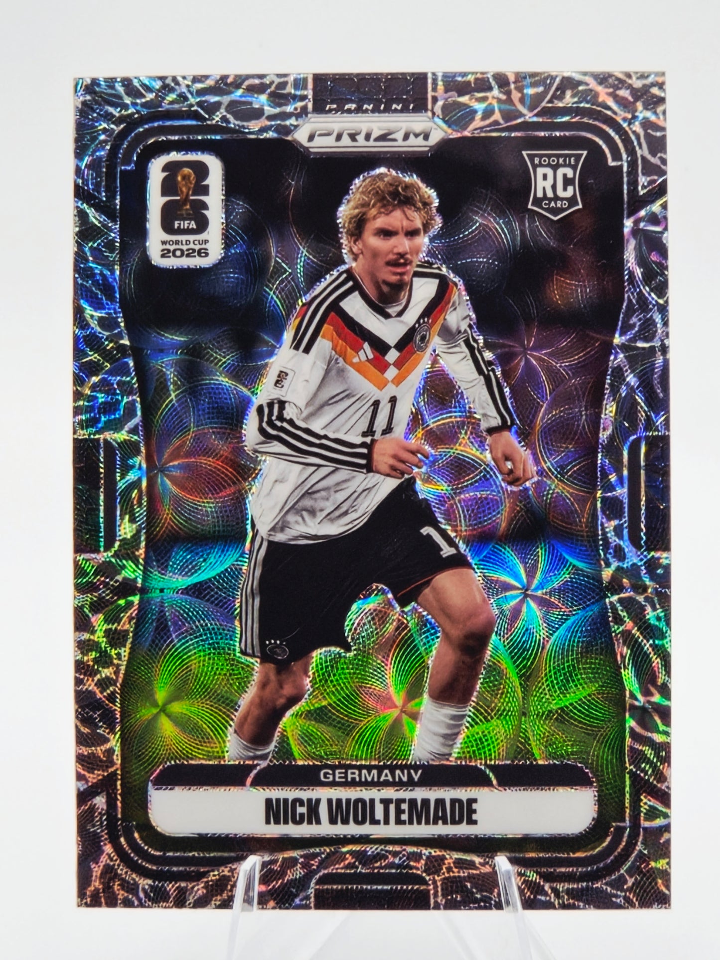 2026 Panini Prizm FIFA World Cup Nick Woltemade Rookie Choice Elephant Prizm #56 Germany