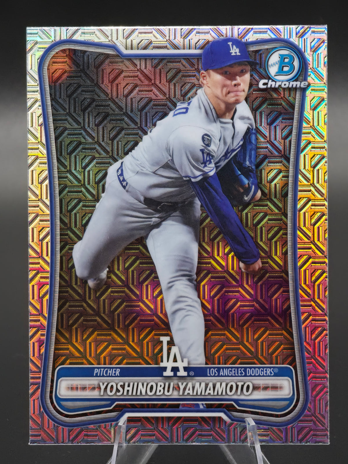 2026 Bowman Chrome Yoshinobu Yamamoto Mojo Refractor #2 Los Angeles Dodgers
