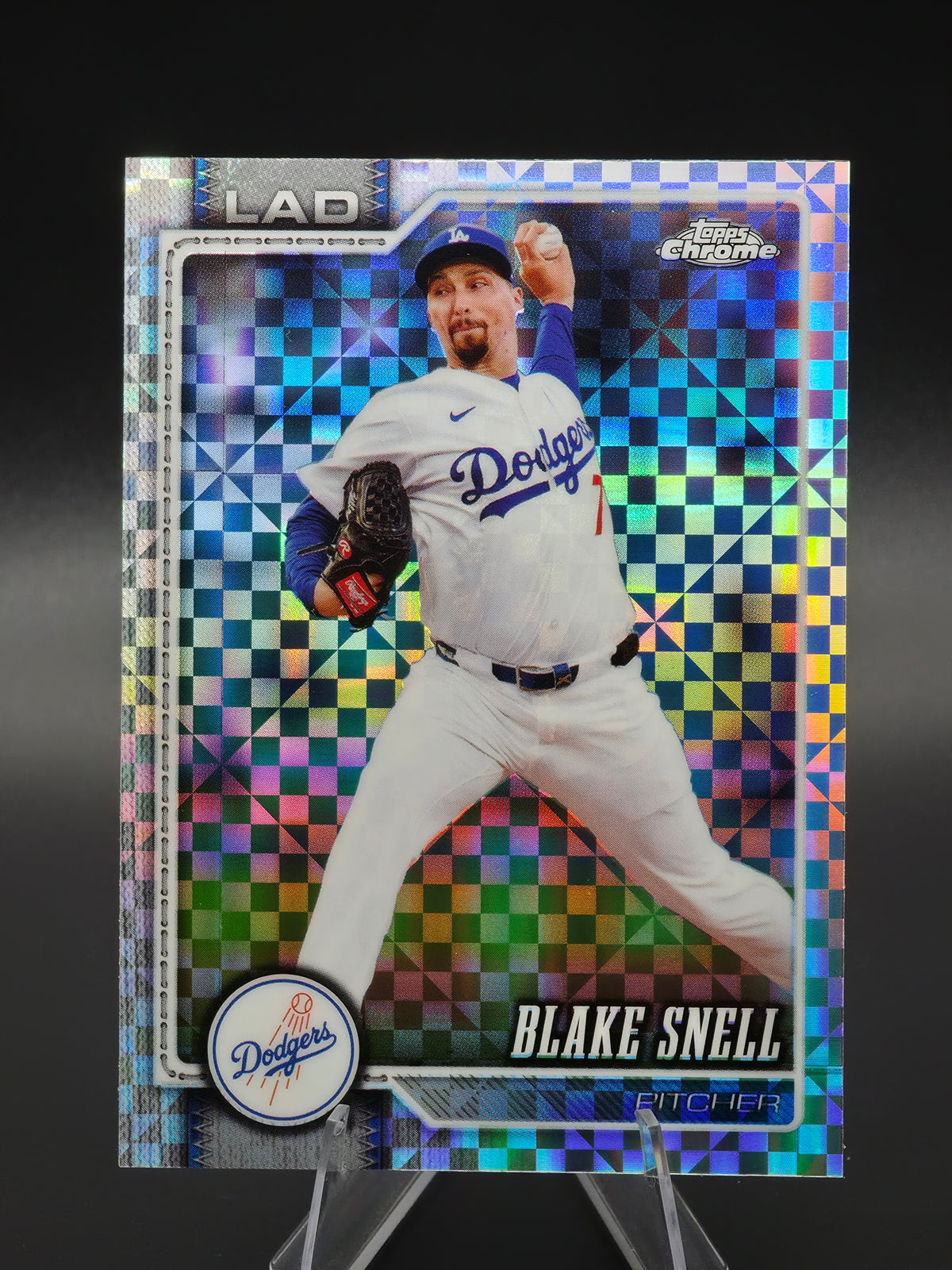 2026 Topps Chrome Blake Snell X-Fractor #278 Los Angeles Dodgers