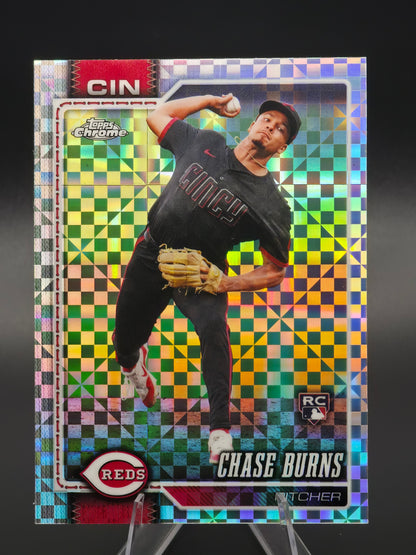 2026 Topps Chrome Chase Burns RC X-Fractor #134 Cincinnati Reds