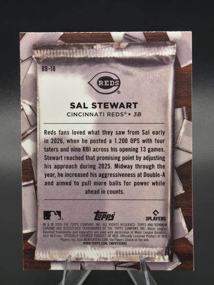 2026 Bowman Chrome Sal Stewart RC Big Break #BB-18 Cincinnati Reds