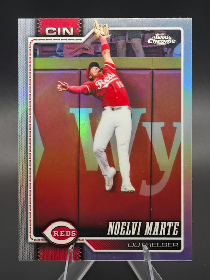 2026 Topps Chrome Noelvi Marte Refractor #11 Cincinnati Reds