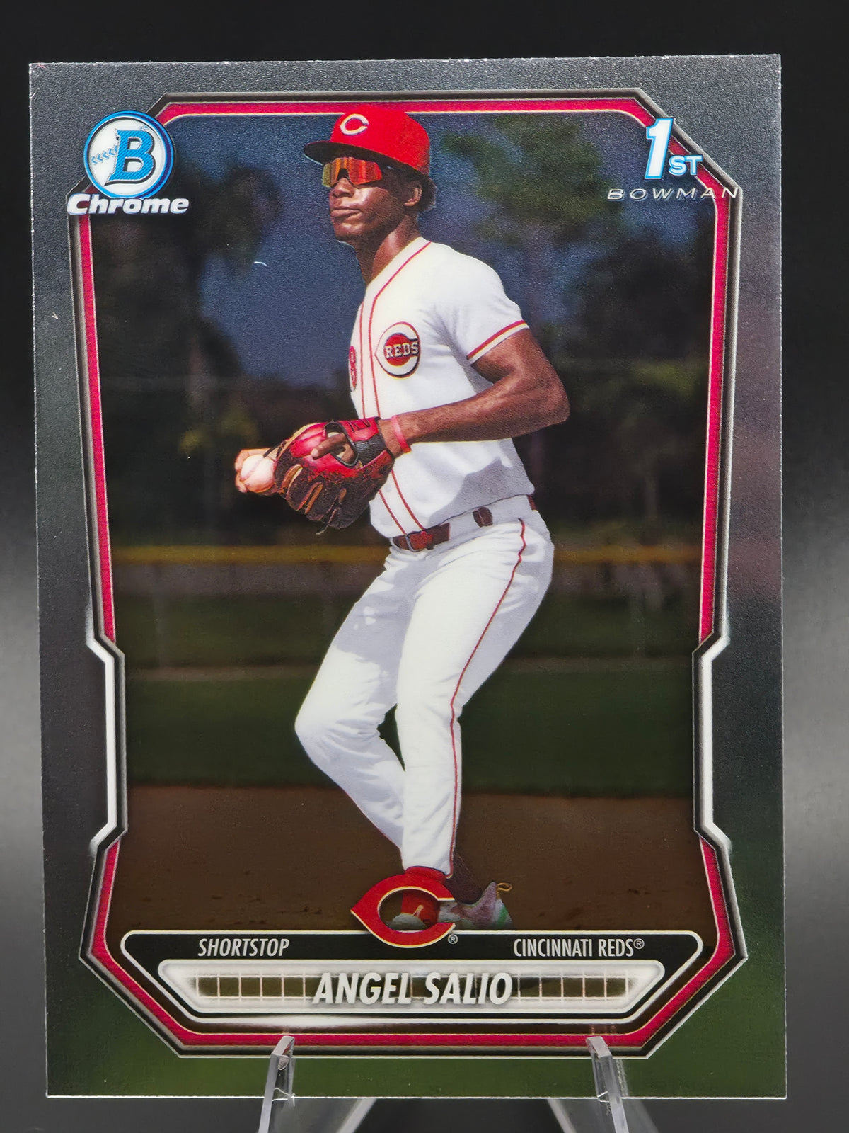 2026 Bowman Chrome Angel Salio 1st Bowman #BCP-210 Cincinnati Reds