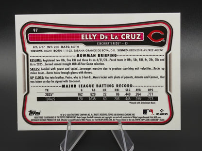 2026 Bowman Chrome Elly De La Cruz #97 Cincinnati Reds