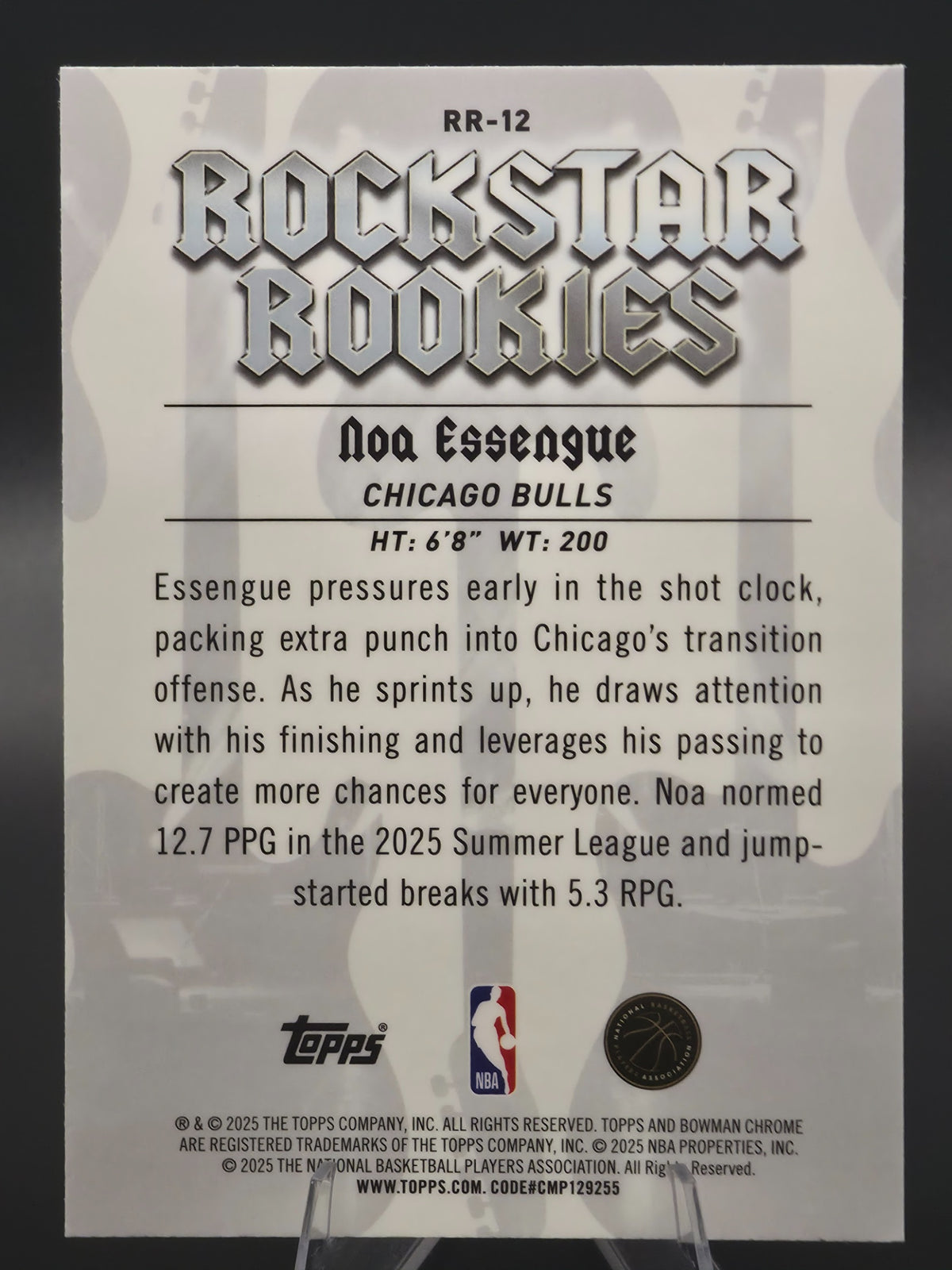 Card back photo