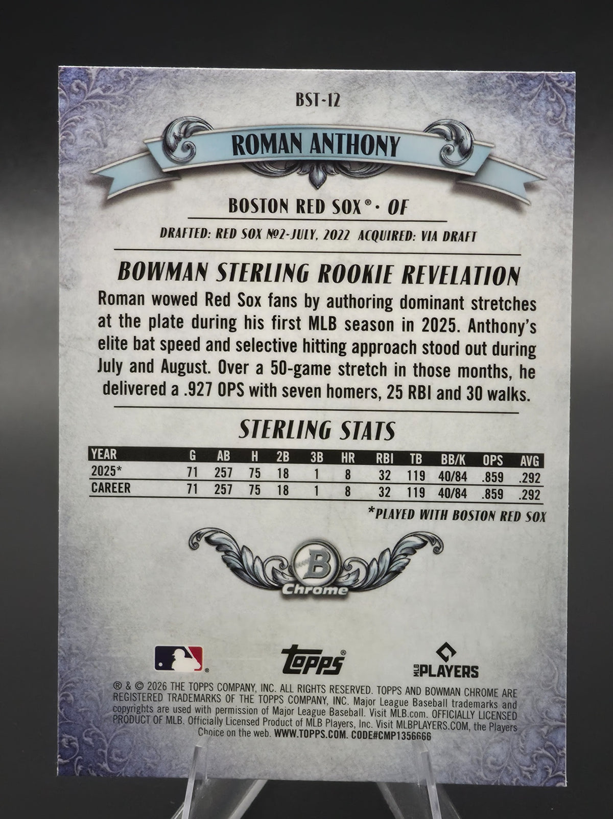 Card back photo