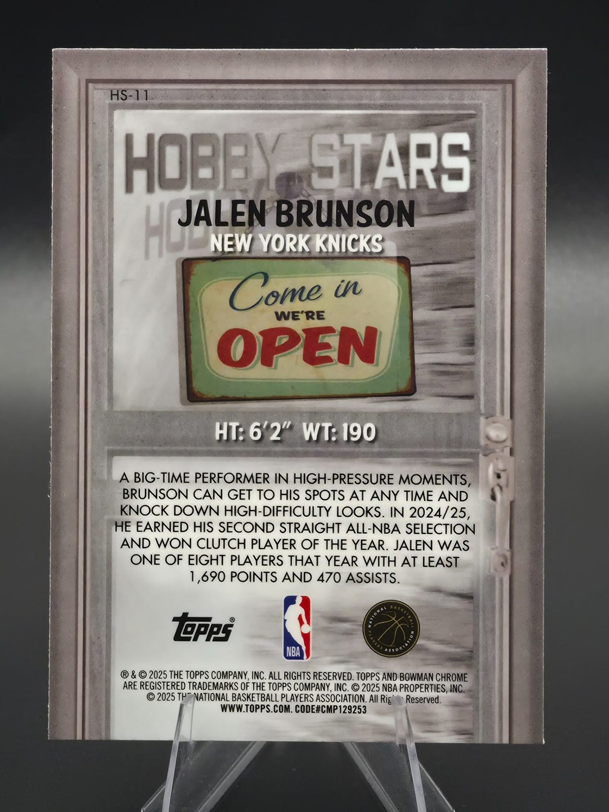 Card back photo