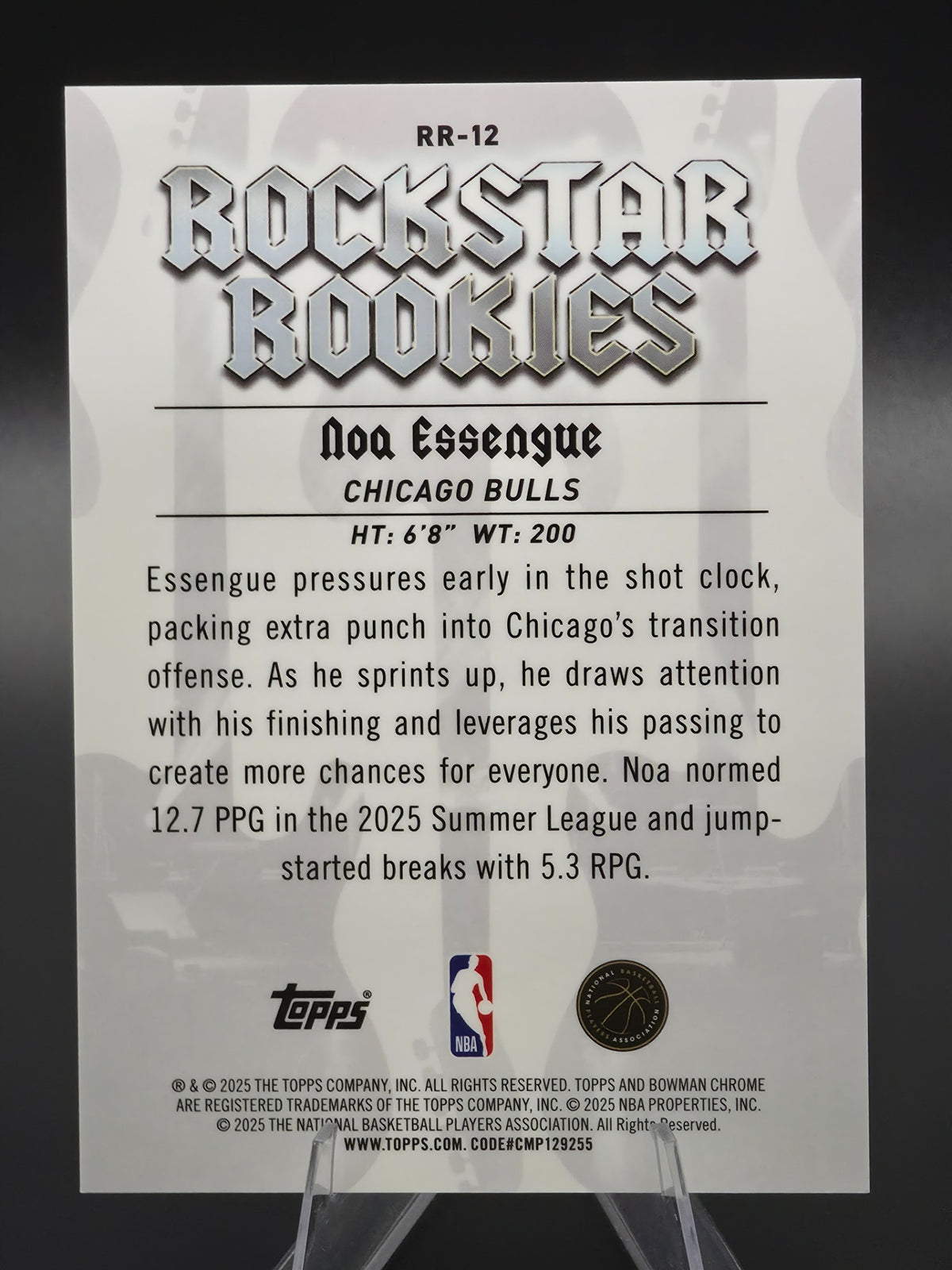 Card back photo