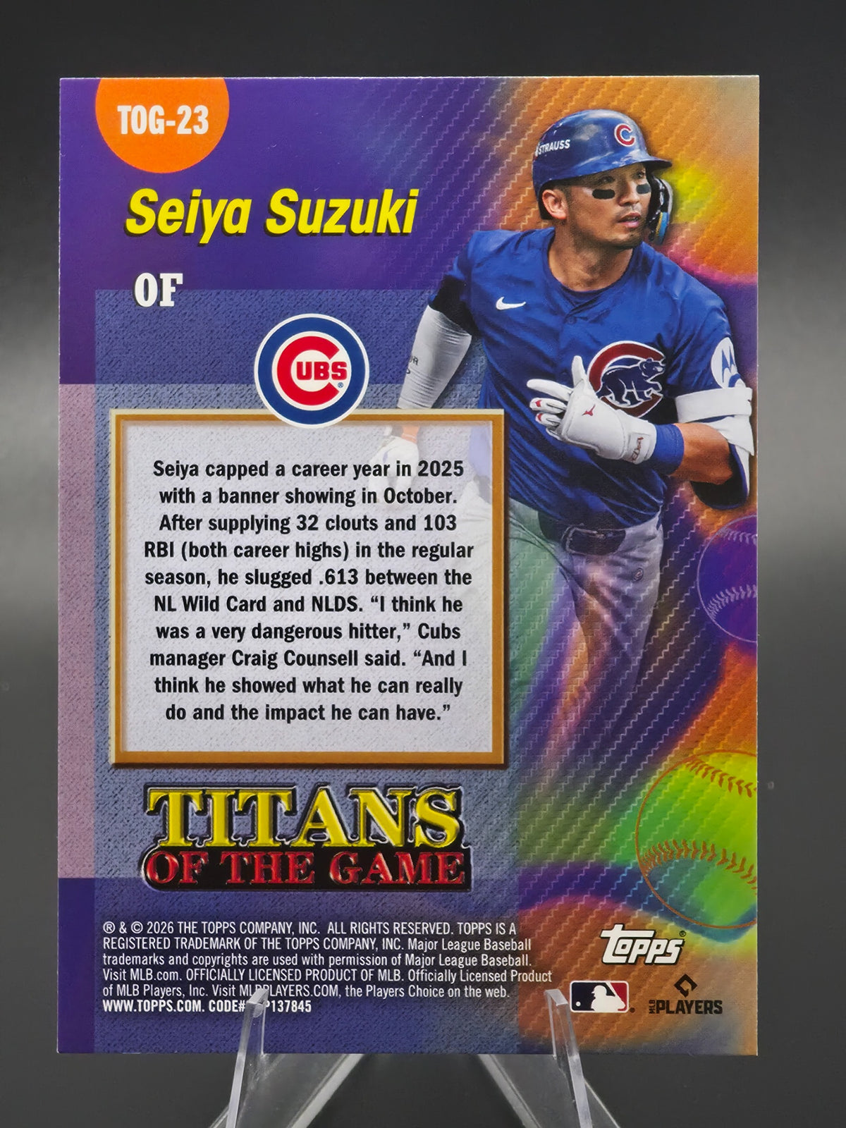 Card back photo