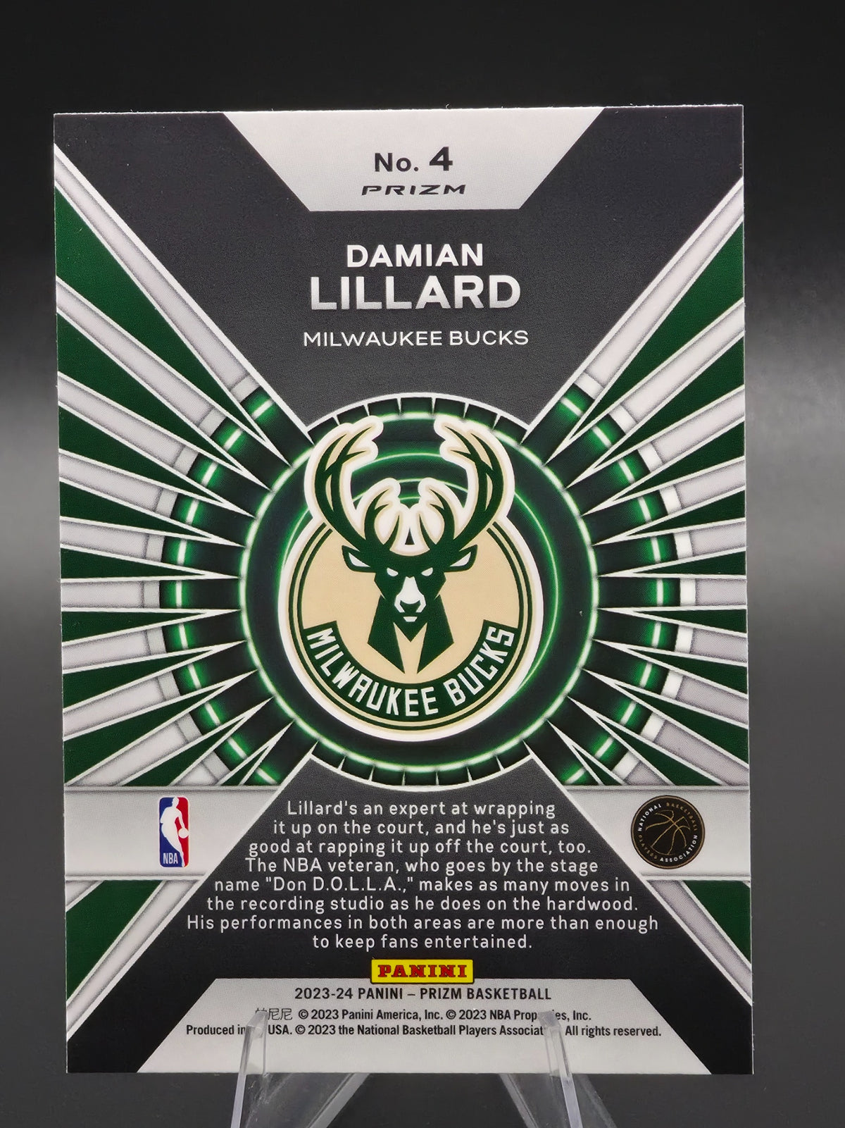 Card back photo