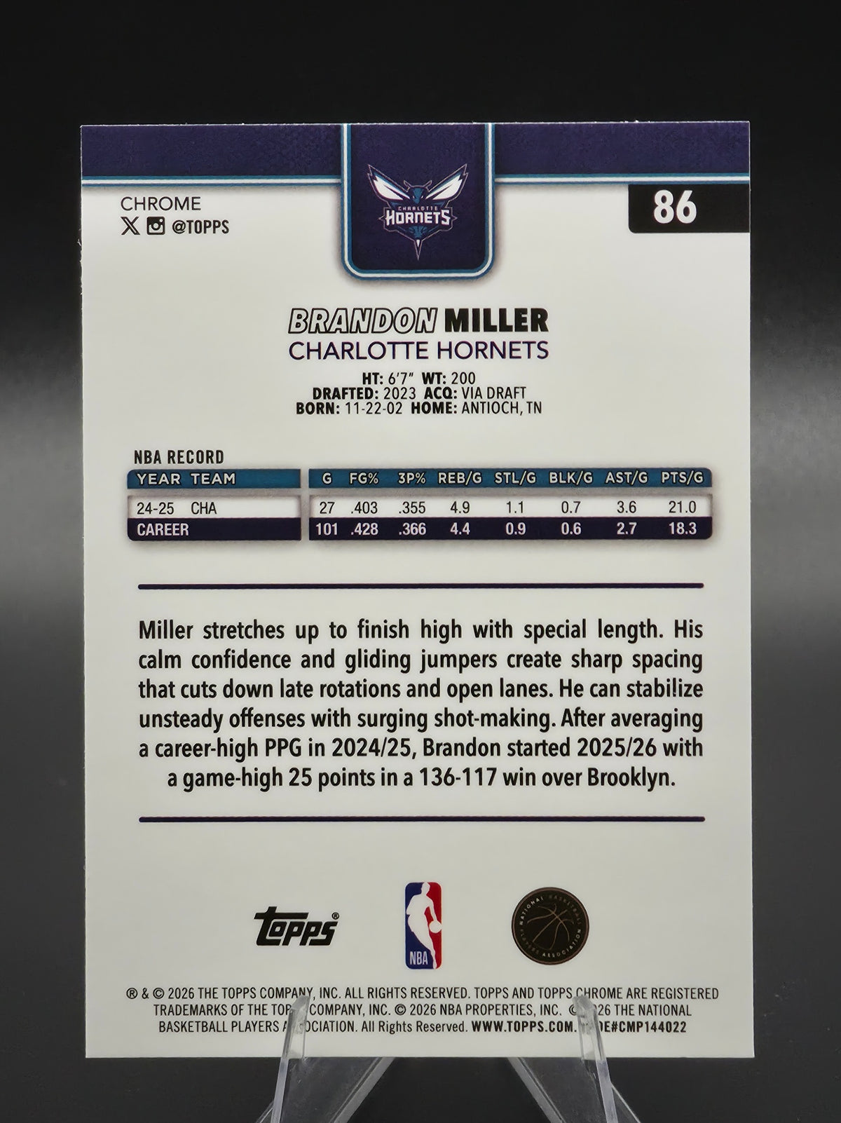 Card back photo
