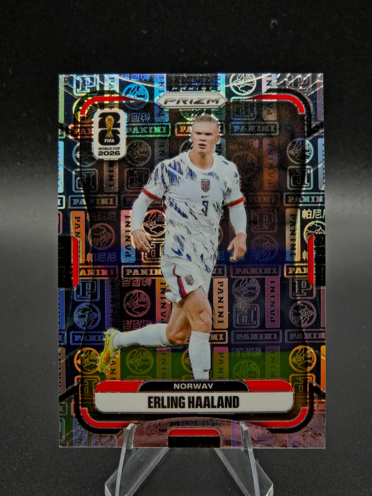 2026 Panini Prizm FIFA World Cup Erling Haaland Panini Logo Parallel 29/61 #333 Norway