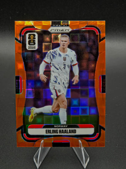 2026 Panini Prizm FIFA World Cup Erling Haaland Orange Parallel 111/215 #333 Norway