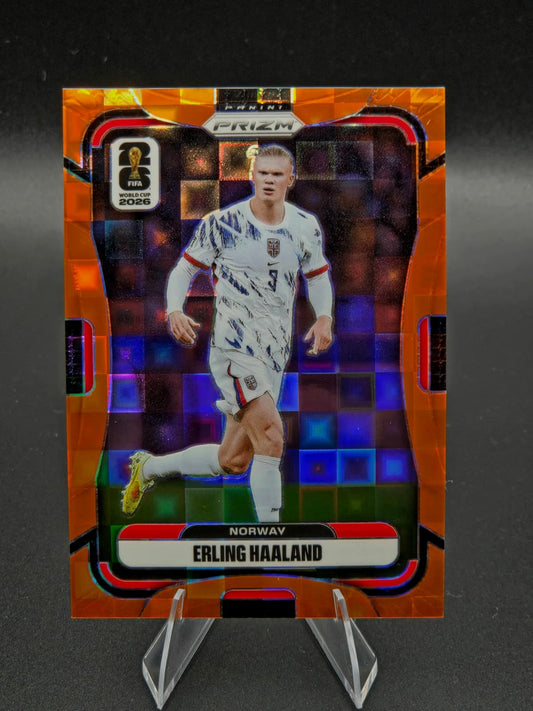 2026 Panini Prizm FIFA World Cup Erling Haaland Orange Parallel 111/215 #333 Norway