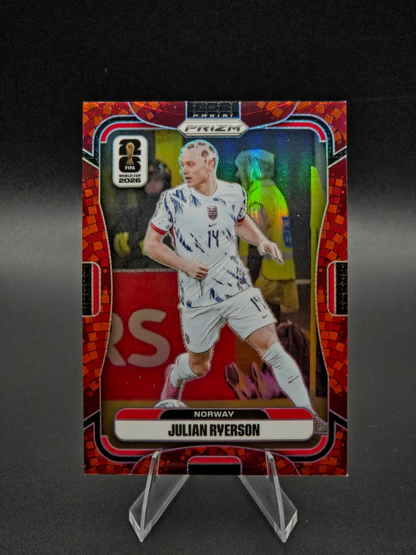 2026 Panini Prizm FIFA World Cup Julian Ryerson Maple Parallel 19/86 #332 Norway