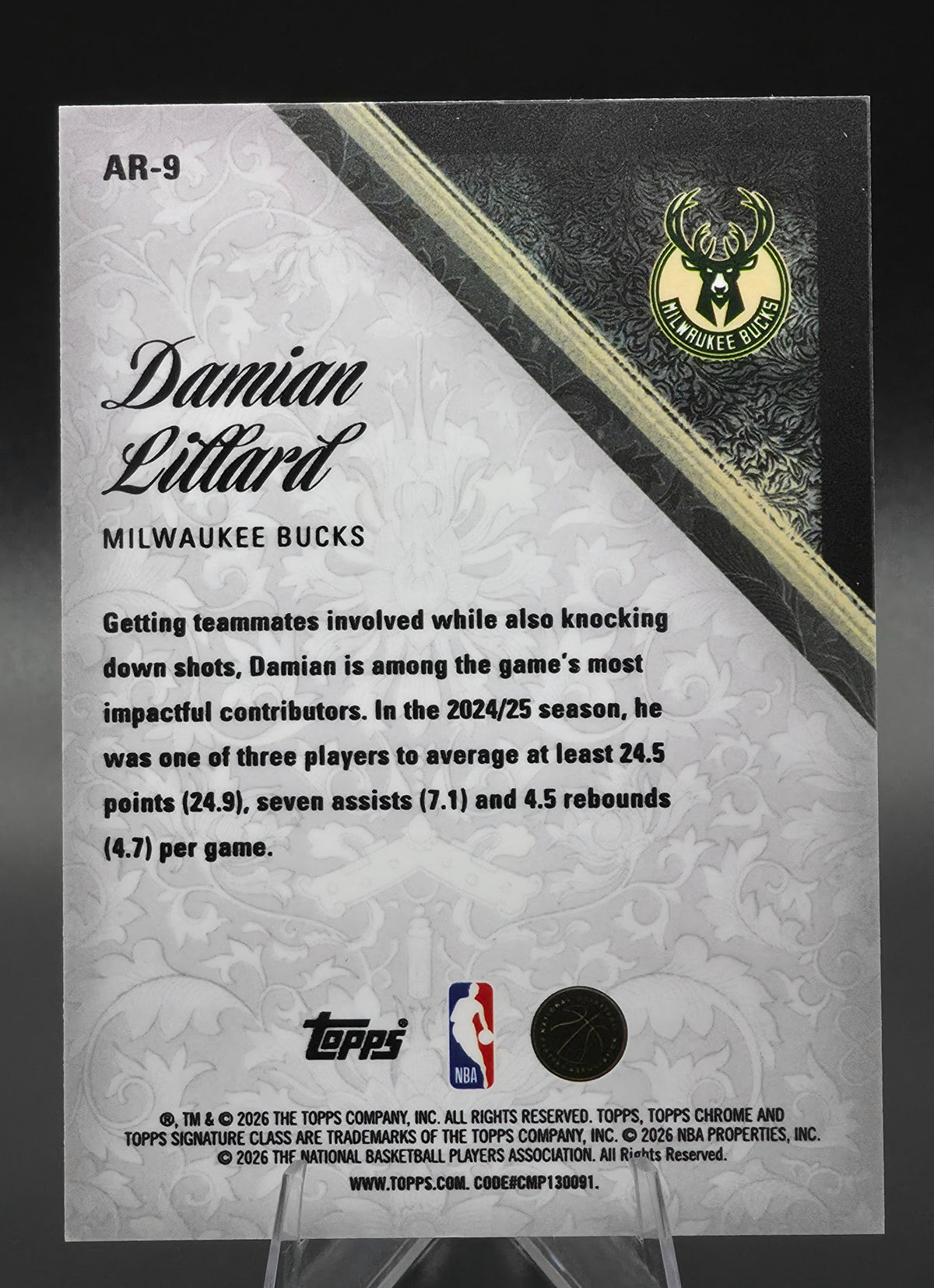 Card back photo