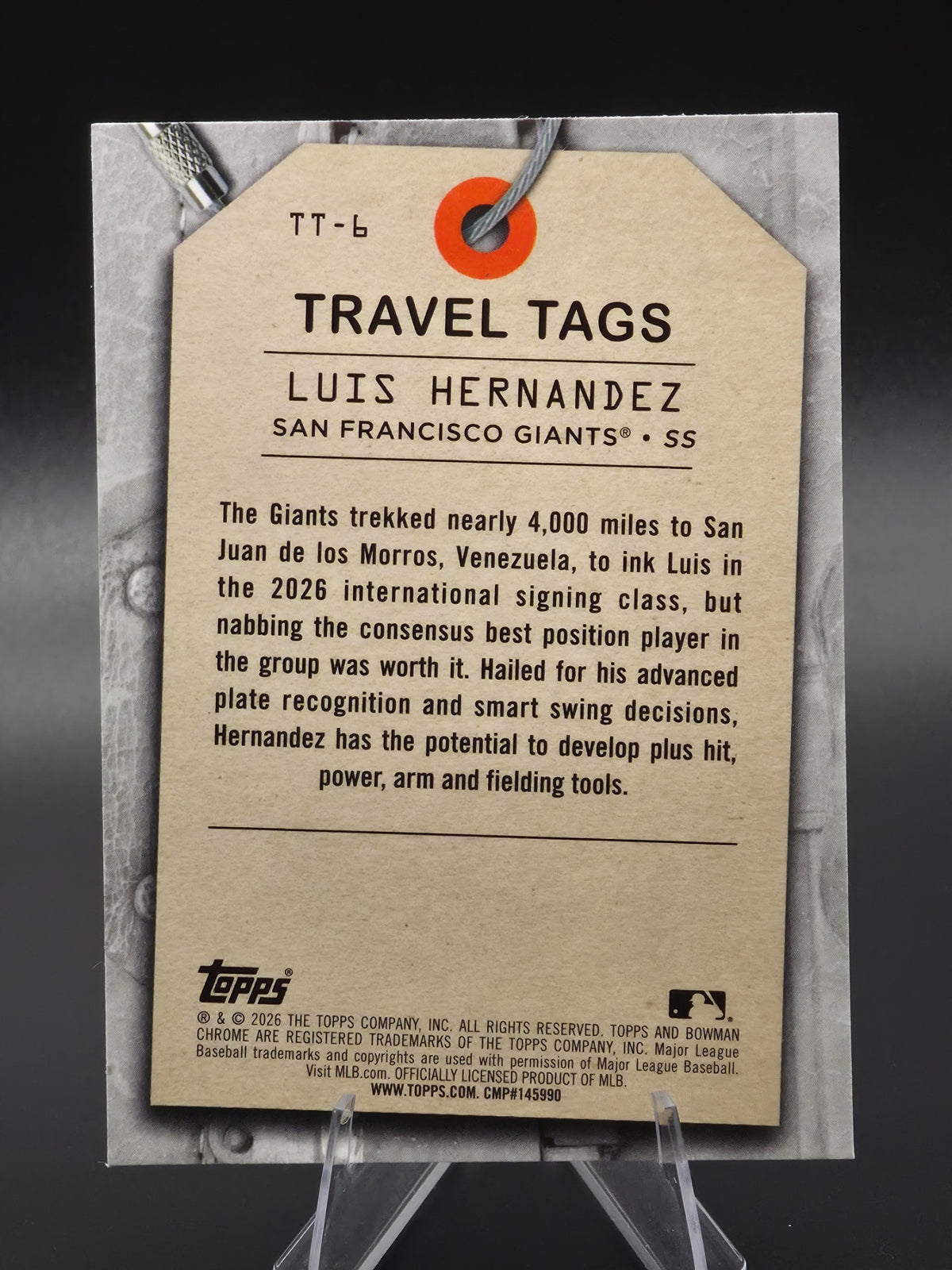 Card back photo