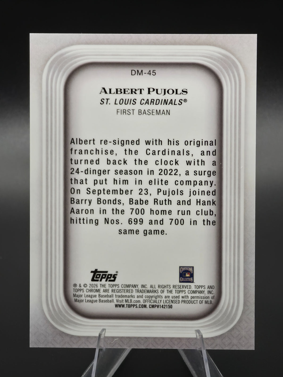 Card back photo