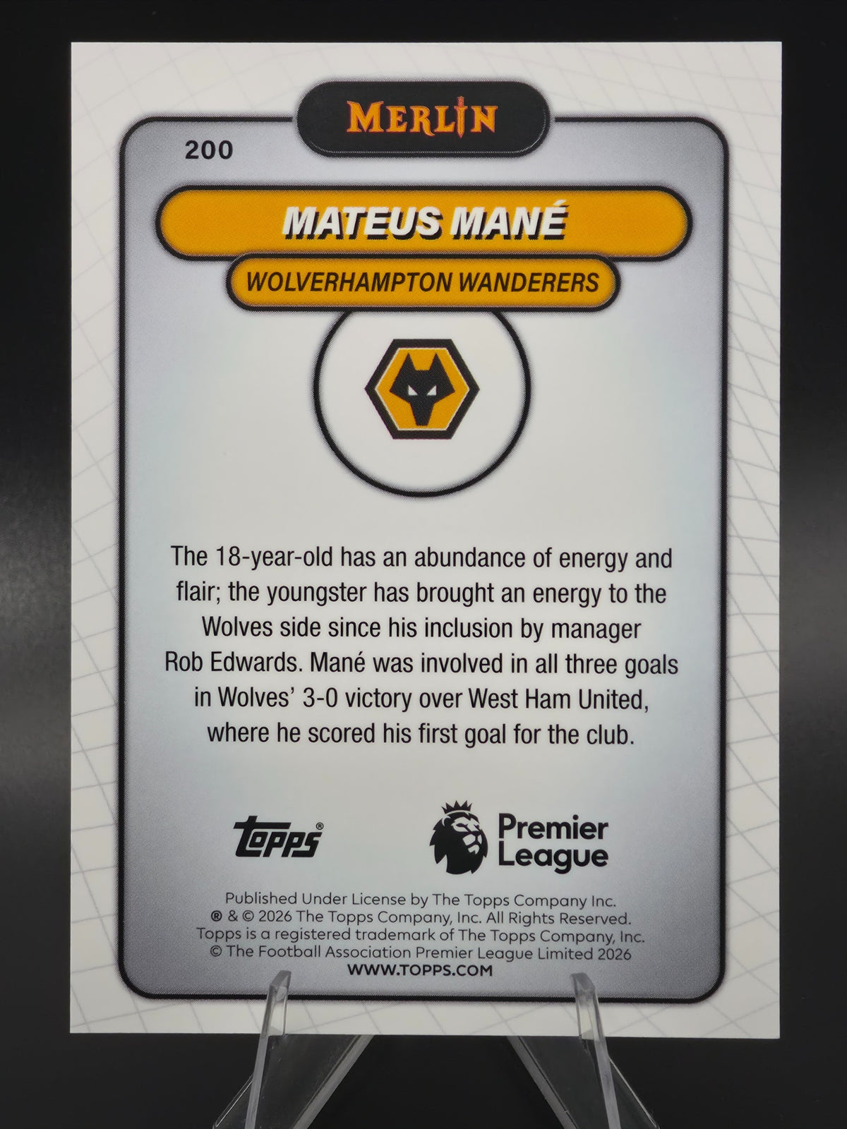 Card back photo