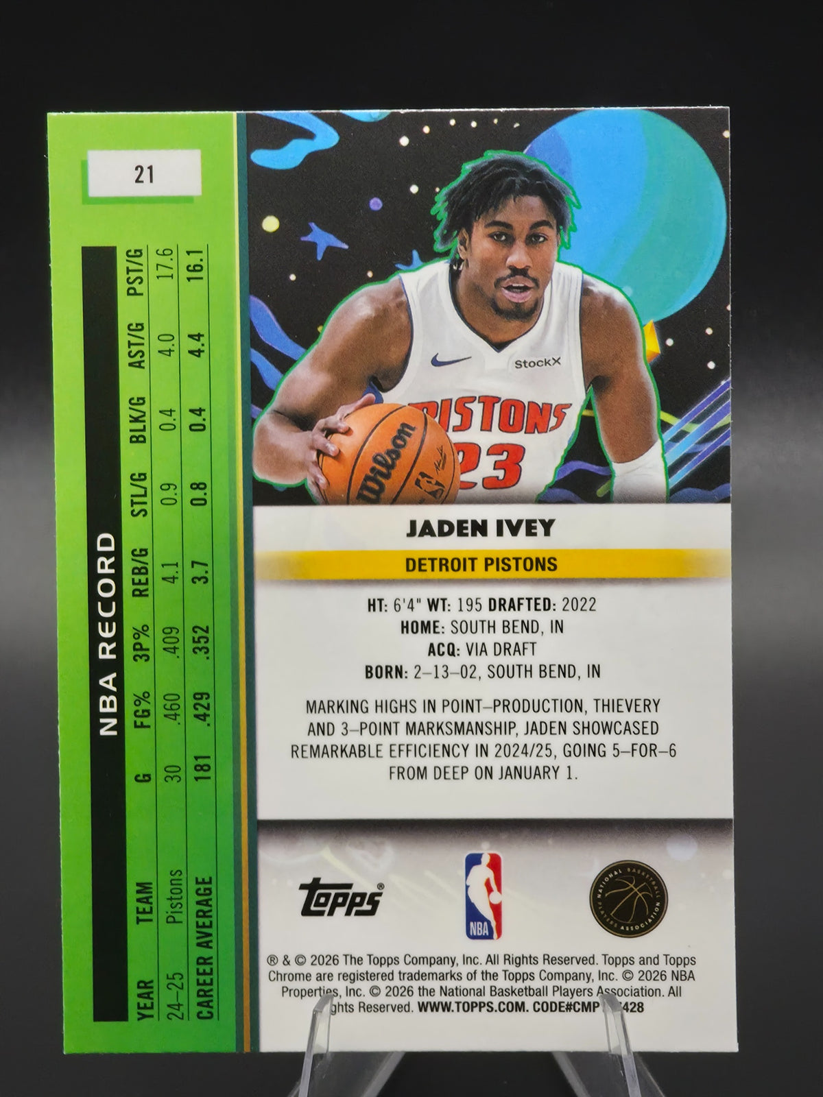 Card back photo