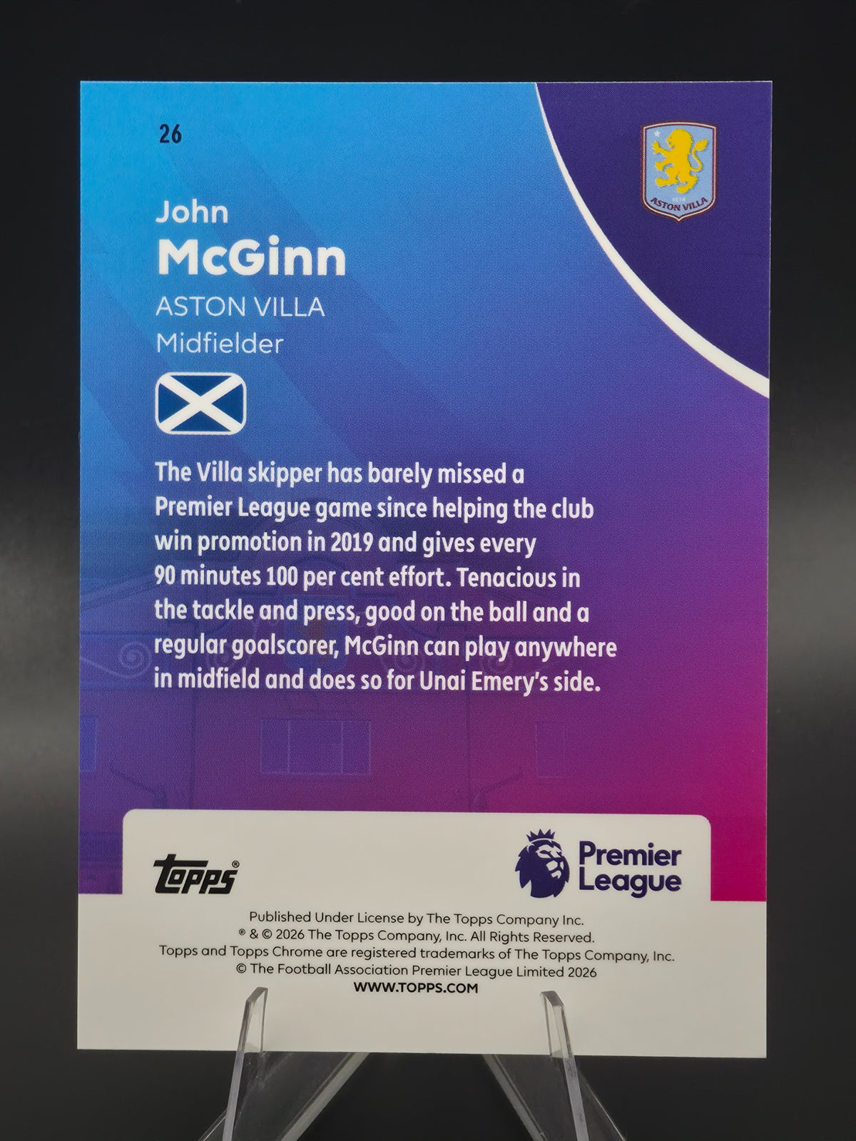 Card back photo