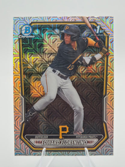 2026 Bowman Chrome 1st Bowman Edward Florentino Mojo Refractor #BCP-82 Pittsburgh Pirates