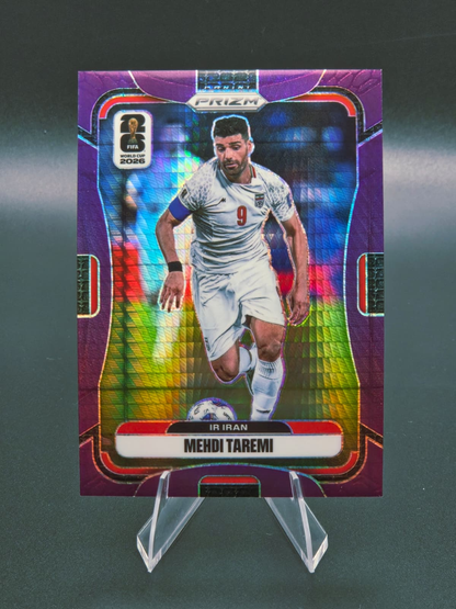 2026 Panini Prizm FIFA World Cup Mehdi Taremi Purple Hyper 036/299 #242 IR Iran