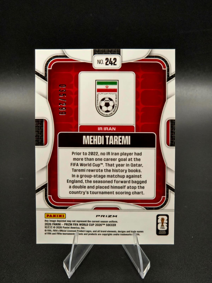 2026 Panini Prizm FIFA World Cup Mehdi Taremi Purple Hyper 036/299 #242 IR Iran