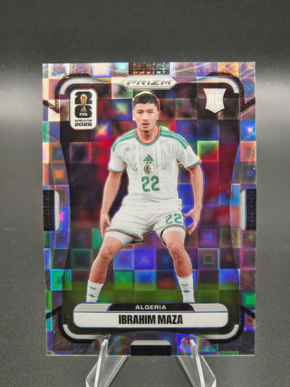 2026 Panini Prizm FIFA World Cup Ibrahim Maza Silver Pandora Rookie #128 Algeria