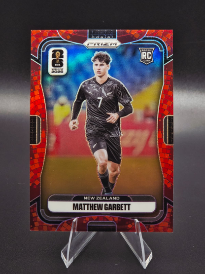 2026 Panini Prizm FIFA World Cup Matthew Garbett Maple Rookie 45/86 #322 New Zealand