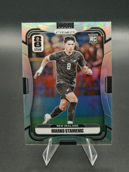 2026 Panini Prizm FIFA World Cup Marko Stamenic Silver Rookie #319 New Zealand