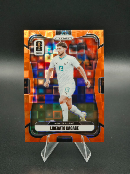 2026 Panini Prizm FIFA World Cup Liberato Cacace Orange Pandora 172/215 #324 New Zealand