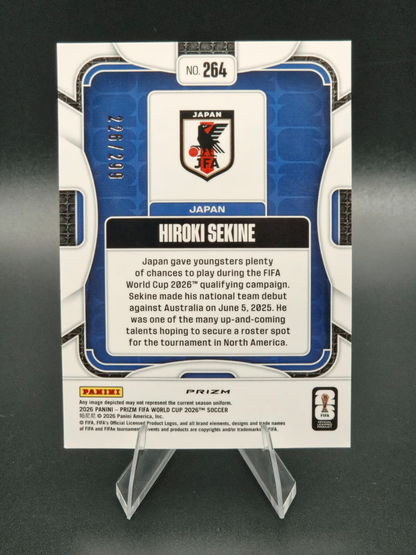 2026 Panini Prizm FIFA World Cup Hiroki Sekine Plum Rookie 226/299 #264 Japan