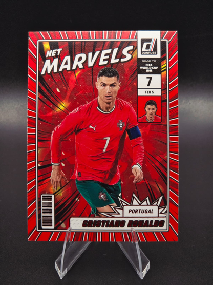 2025-26 Panini Donruss Road to FIFA World Cup 26 Cristiano Ronaldo Net Marvels Red #2 Portugal